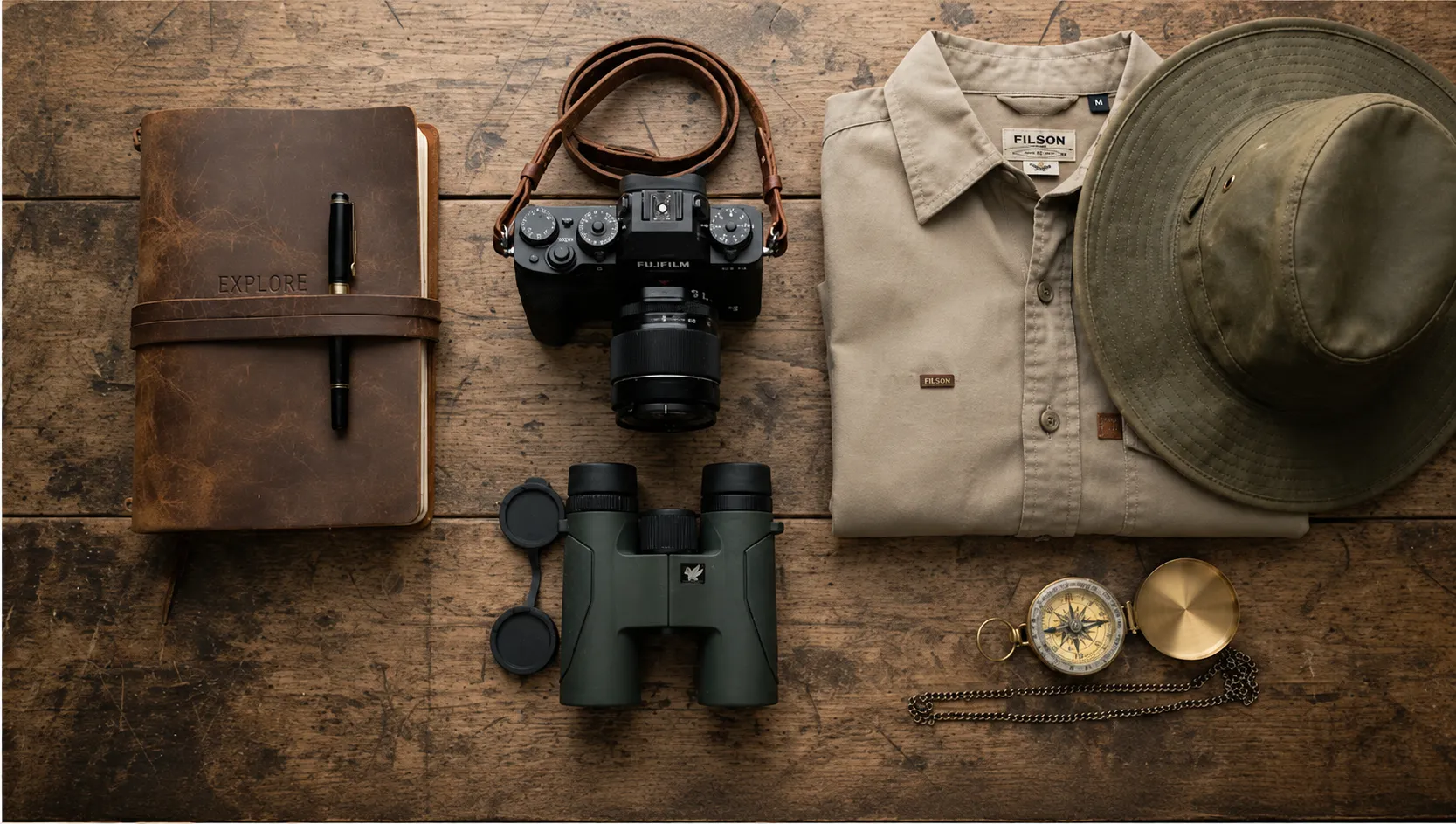 Safari equipment and clothing